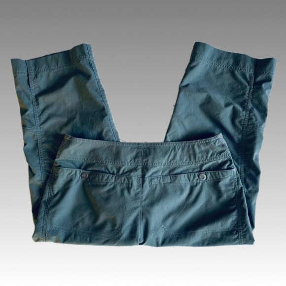 Royal Robbins Capri Pant Comfort Travel Grunge Y2K Gorpcore Hike Olive Green 8 - Picture 1 of 6